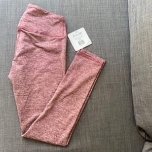 Maroon Heather yoga pants